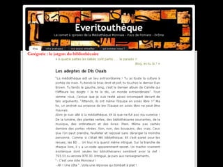 Catégorie : le jargon du bibliothècaire
 