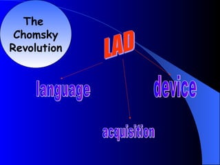 The
 Chomsky
Revolution
 