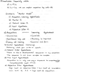 English language Acqusition