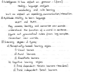 English language Acqusition