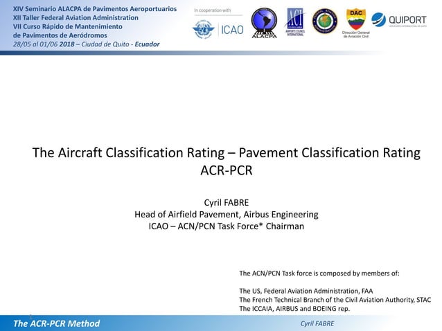 Acr Pcr Alacpa 2018 Cyril Fabre Pdf Aviation Industry Industries