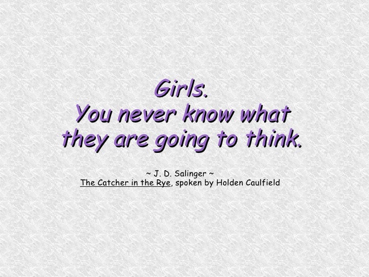 the low self esteem of holden caulfield in the catcher in the rye by j d salinger He suffers these conflicts because of his own low self-esteem holden caulfield i'd just be the catcher jd salinger's novel the catcher in the rye,. the low self esteem of holden caulfield in the catcher in the rye by j d salinger He suffers these conflicts because of his own low self-esteem holden caulfield i'd just be the catcher jd salinger's novel the catcher in the rye,.
