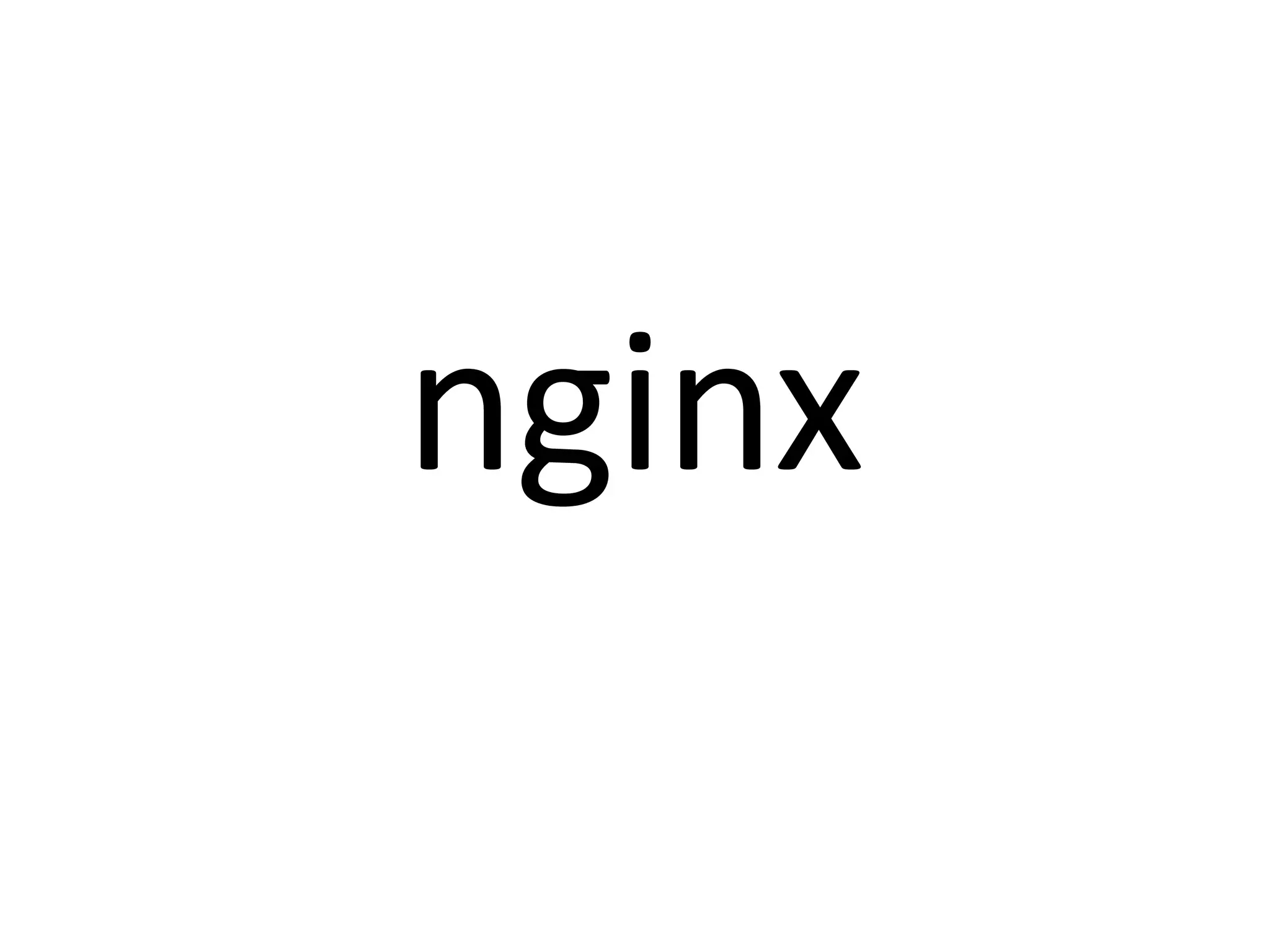 nginx
 