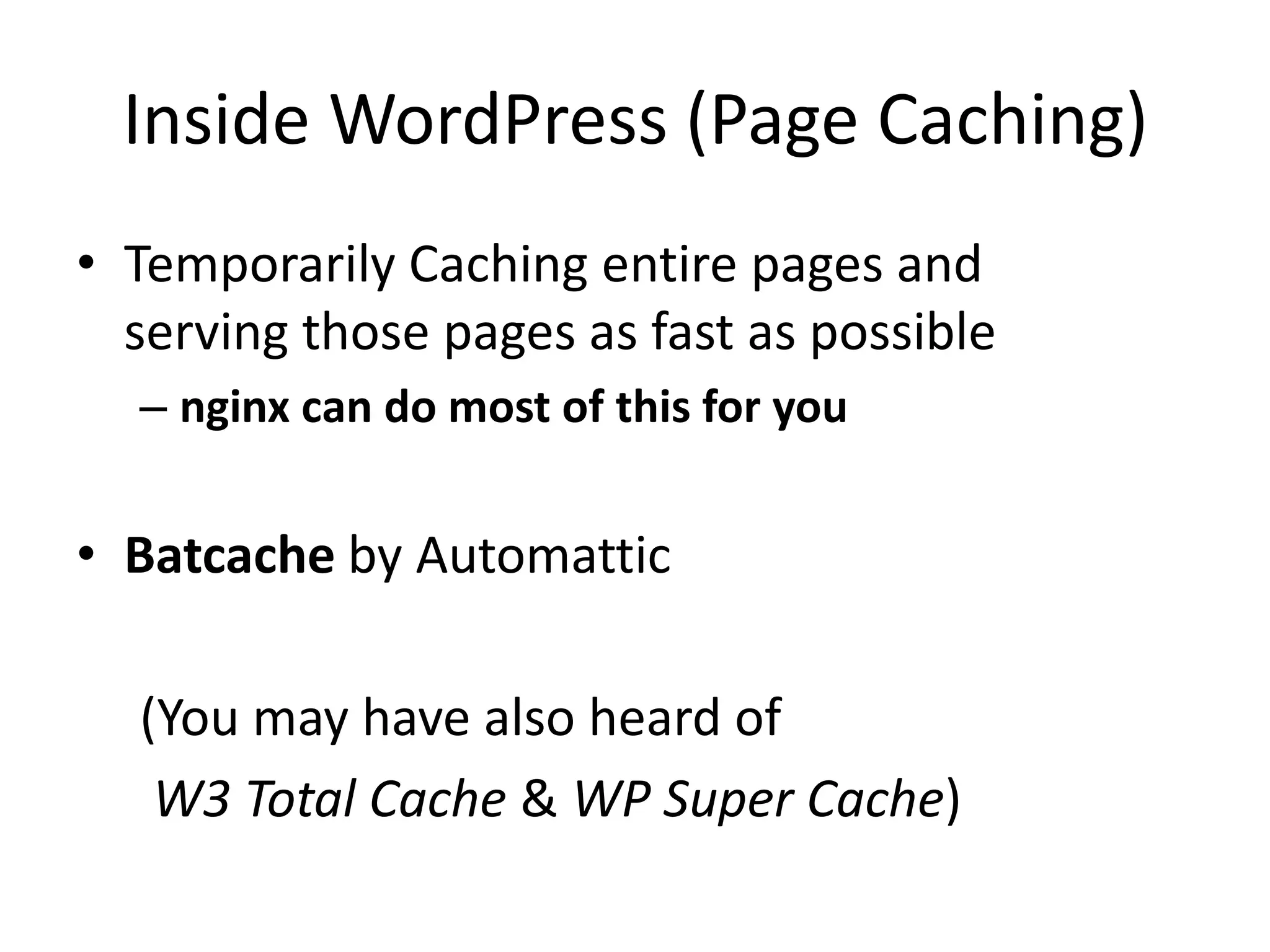 At the hardware level:
(Solid-State Drives)
SSDs
 