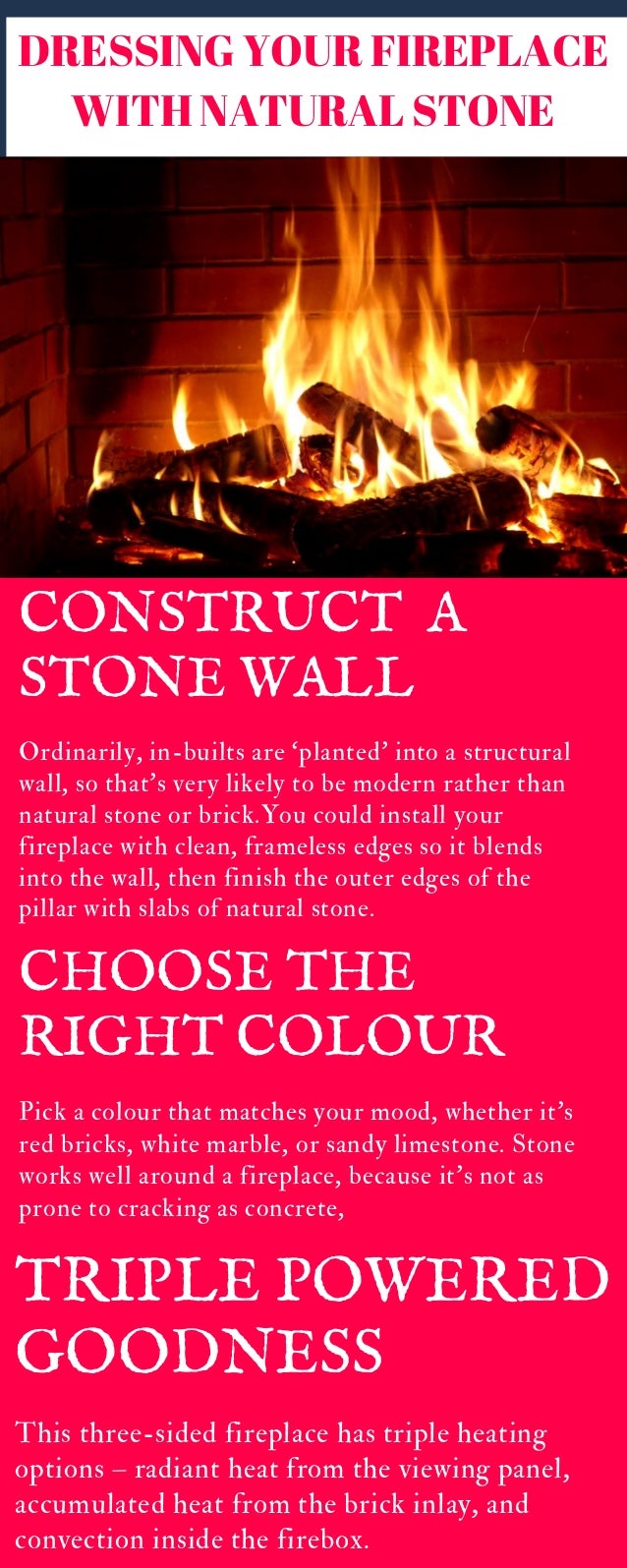 Dress Your Fireplace With Natural Stone