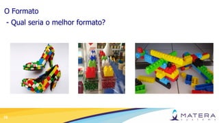 10
O Formato
- Qual seria o melhor formato?
 