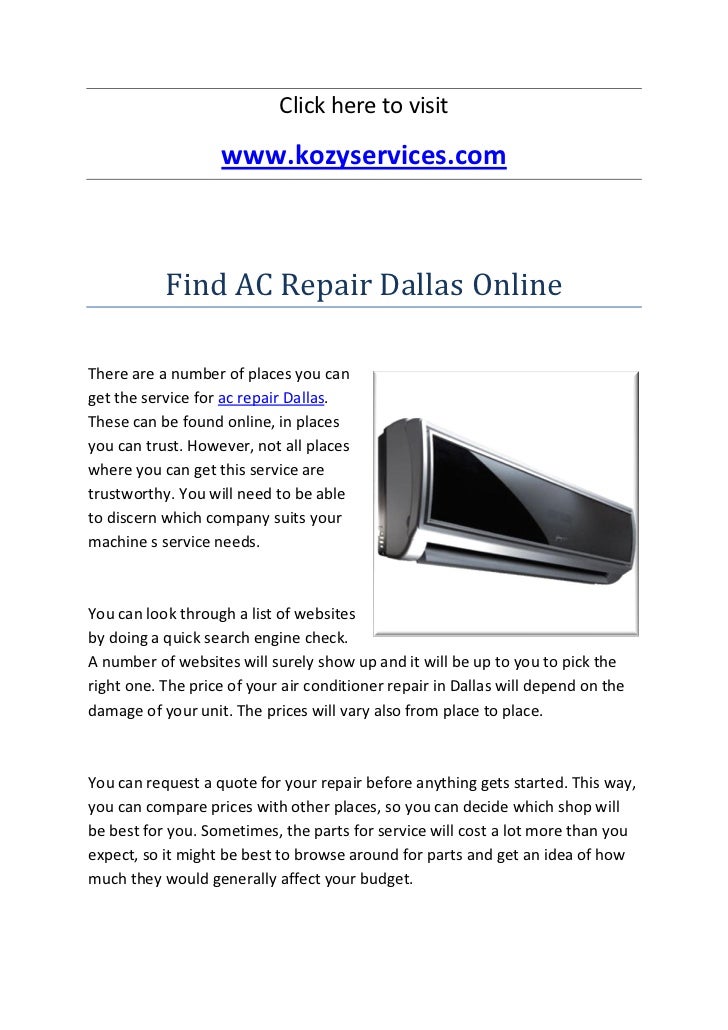 Ac repair Dallas