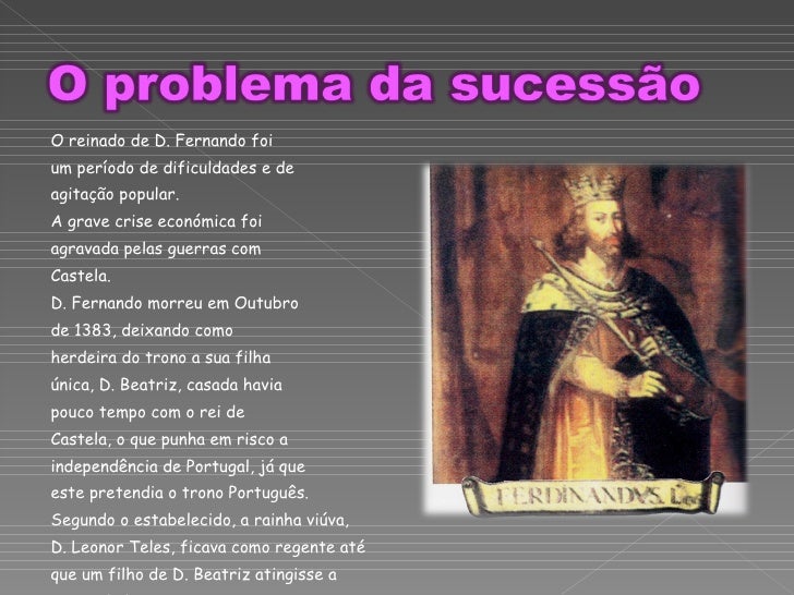 A Crise De 1383 1385 1