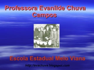 Professora Evanilde Chuva Campos   Escola Estadual Melo Viana http://evachuva.blogspot.com 
