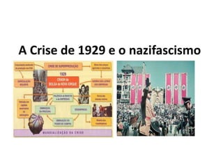A Crise de 1929 e o nazifascismo
 