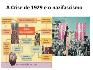 A Crise de 1929 e o nazifascismo
 