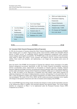 A critical analysis of public financial management reform in ethiopia ...