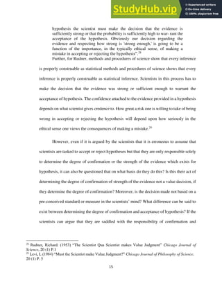 A CRITICAL APPRAISAL OF SOCIAL SCIENCE AND NATURAL SCIENCE ON VALUE ...