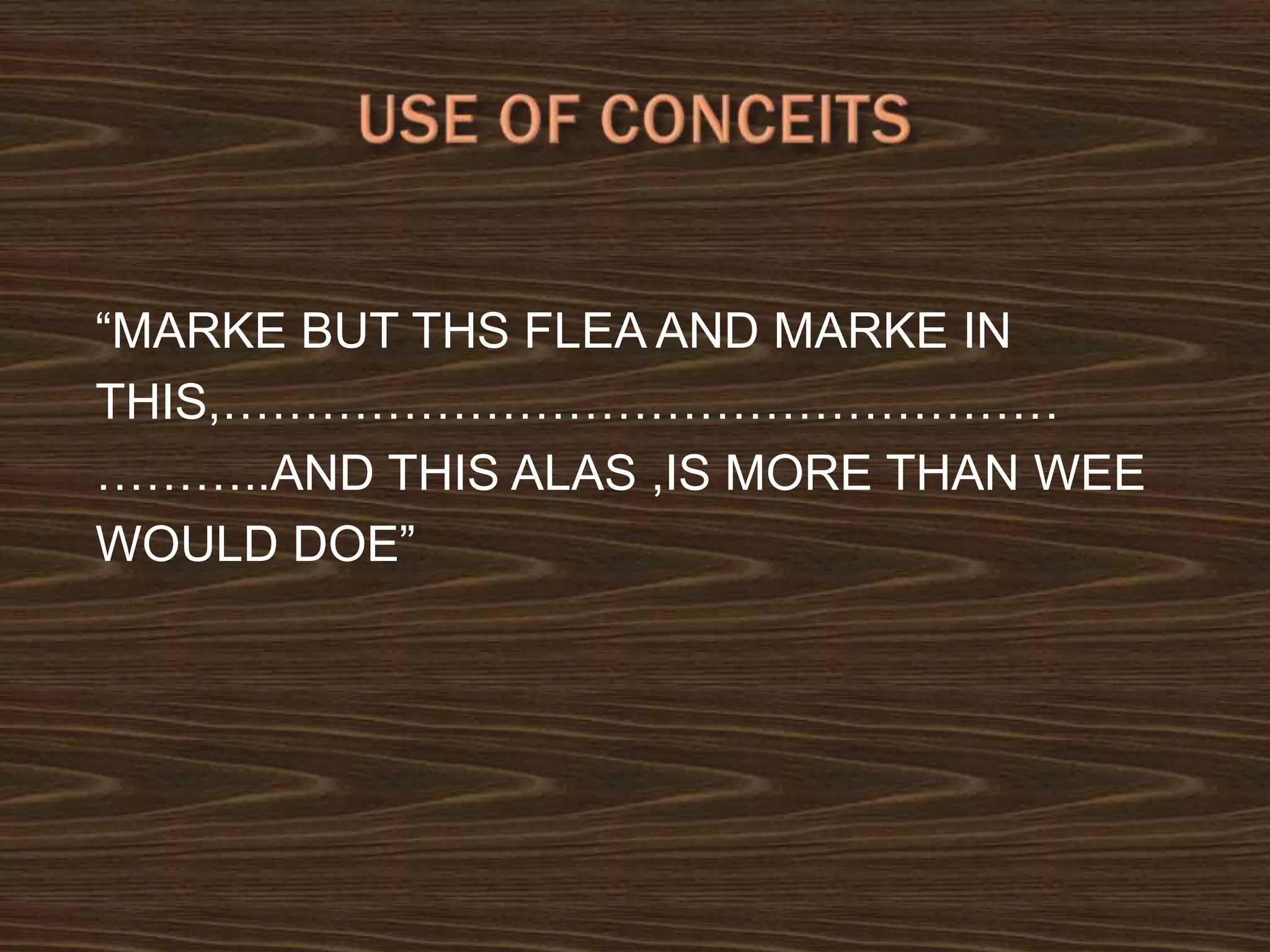 A critique on the poem the flea by john donne | PPT