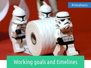 Working goals and timelines
#virtualteams