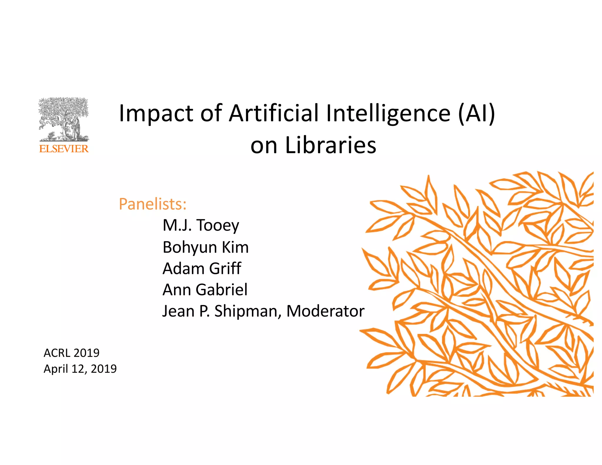 Impact of Artificial Intelligence (AI) on Libraries | PDF