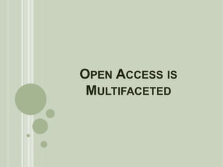 Getting to Gobsmacked: Faculty, Students & Open Access