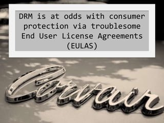 An ebook reading device can contain an entire library of materials