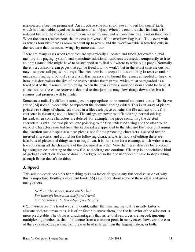 Butler Lampson System Design Butler Lampson System Design