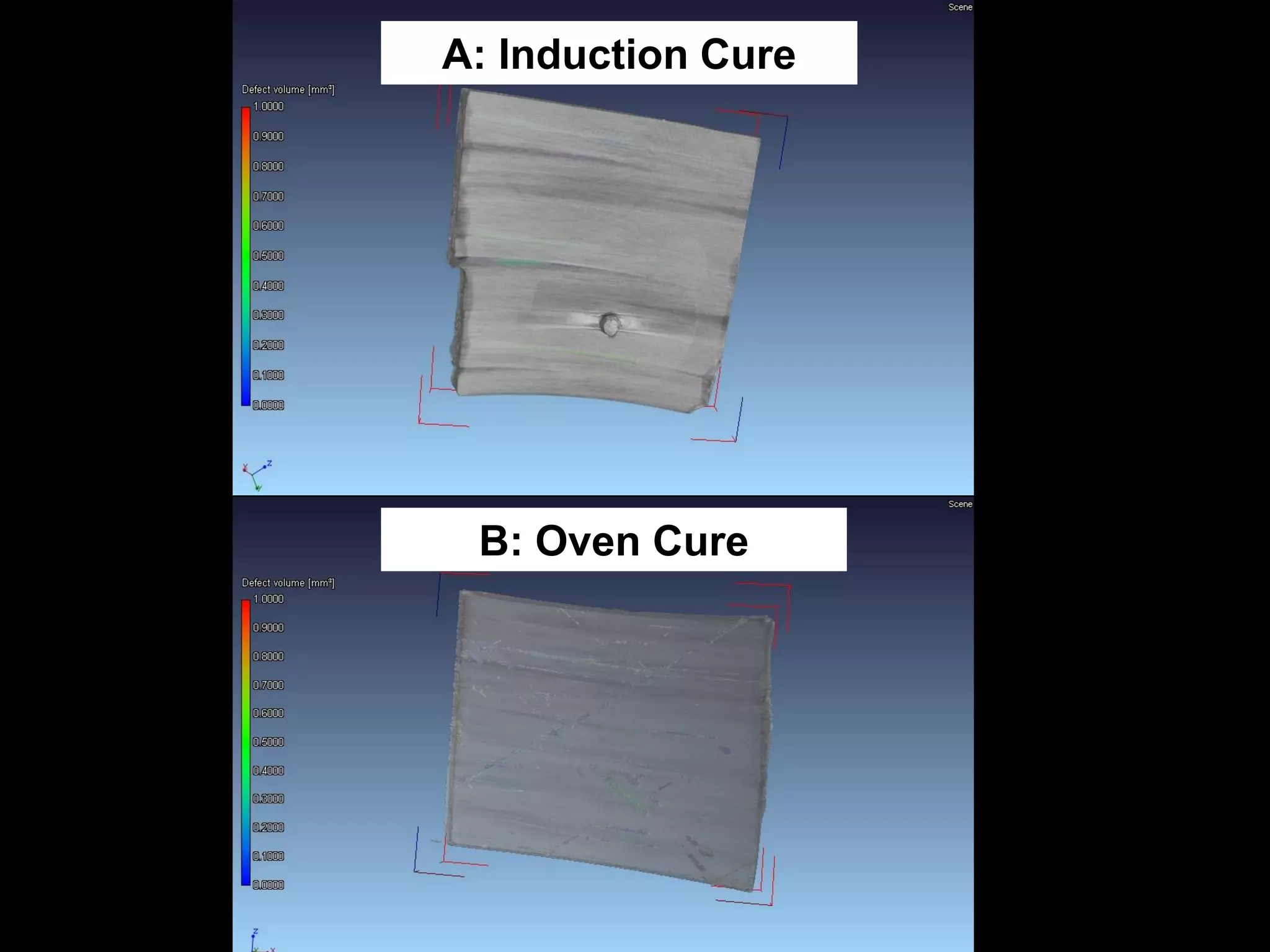 A: Induction Cure




 B: Oven Cure
 