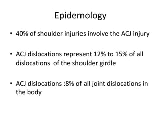 Acromioclavicular and sternoclaviculr injuries | PPTX