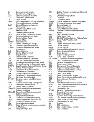 Telecom Abbreviations | PDF