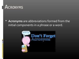 Acronyms | PPT