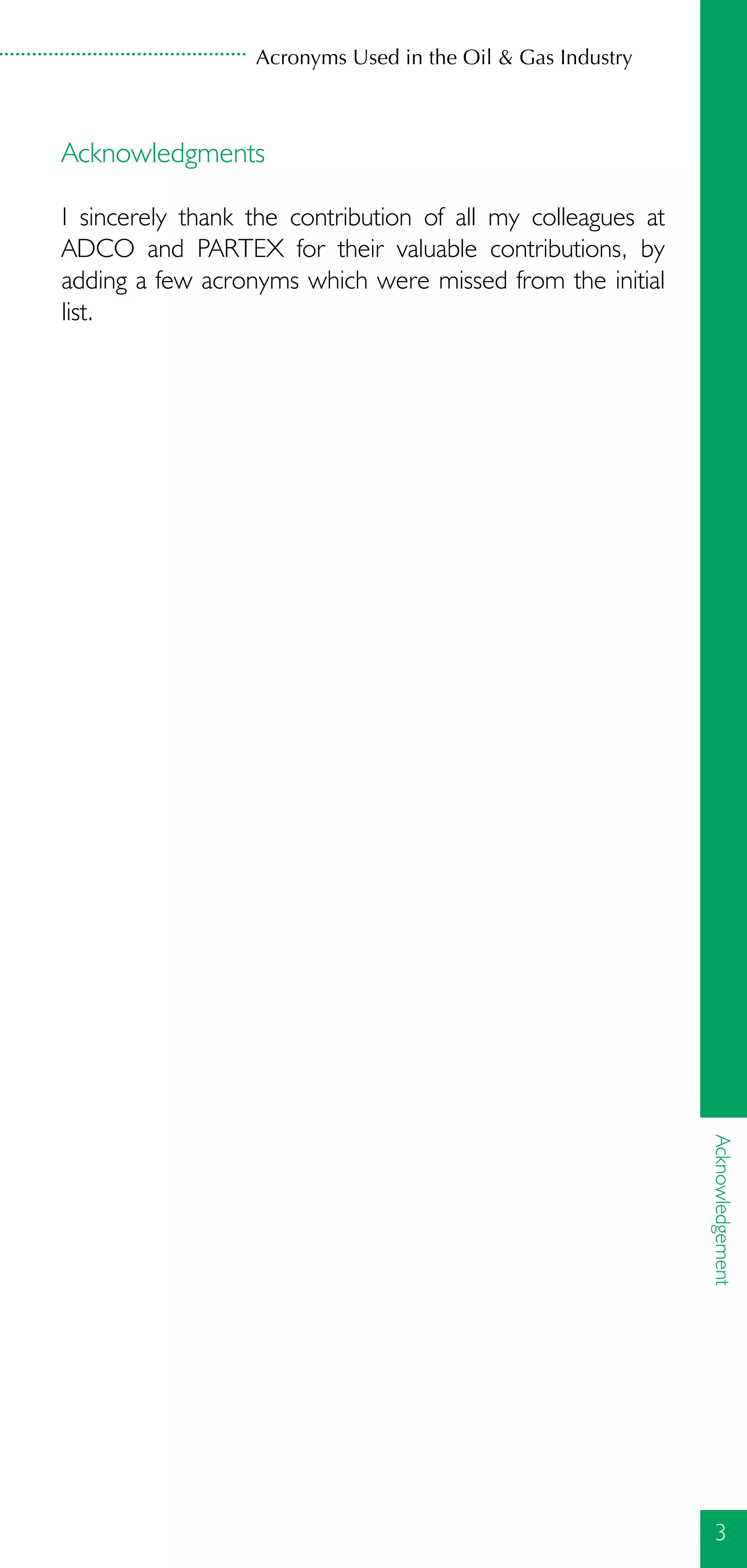 Acronyms gas and oil industry | PDF