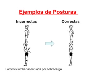 Ejemplos de Posturas  Incorrectas Correctas 