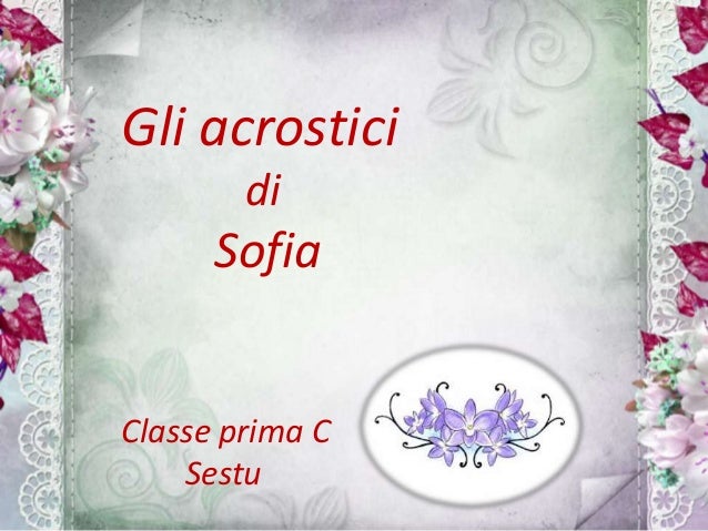 Acrostici