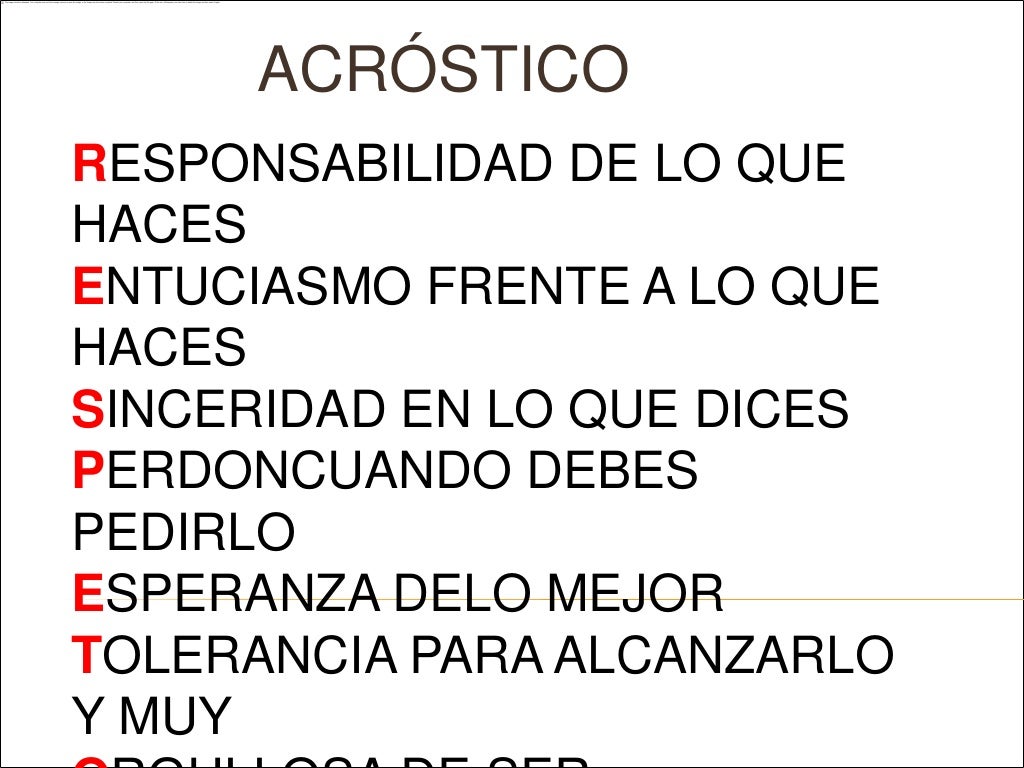 Acrosticos