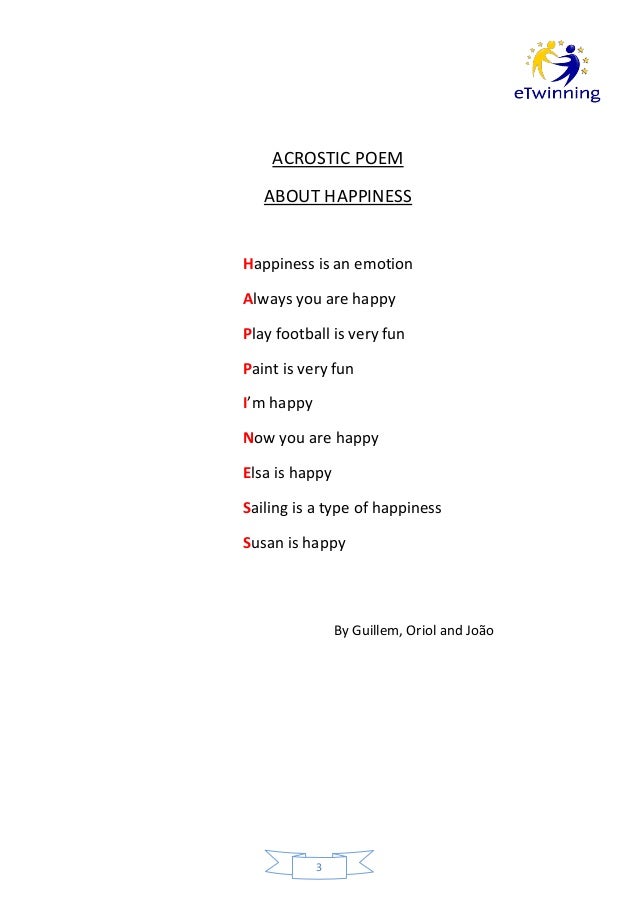Acrostic Poems About Happiness