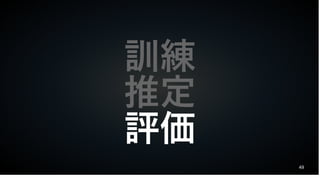 49
訓練
推定
評価
 