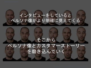 Copyright 2018 Masayuki Tadokoro All rights reserved
インタビューをしていると
ペルソナ像がより明確に見えてくる
そこから
ペルソナ像とカスタマーストーリー
を磨き込んでいく
Startup Science 2018
 