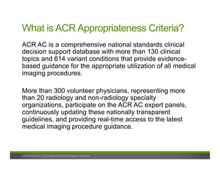 ACR Select: Clinical Decision Support Imaging Guidelines | PDF