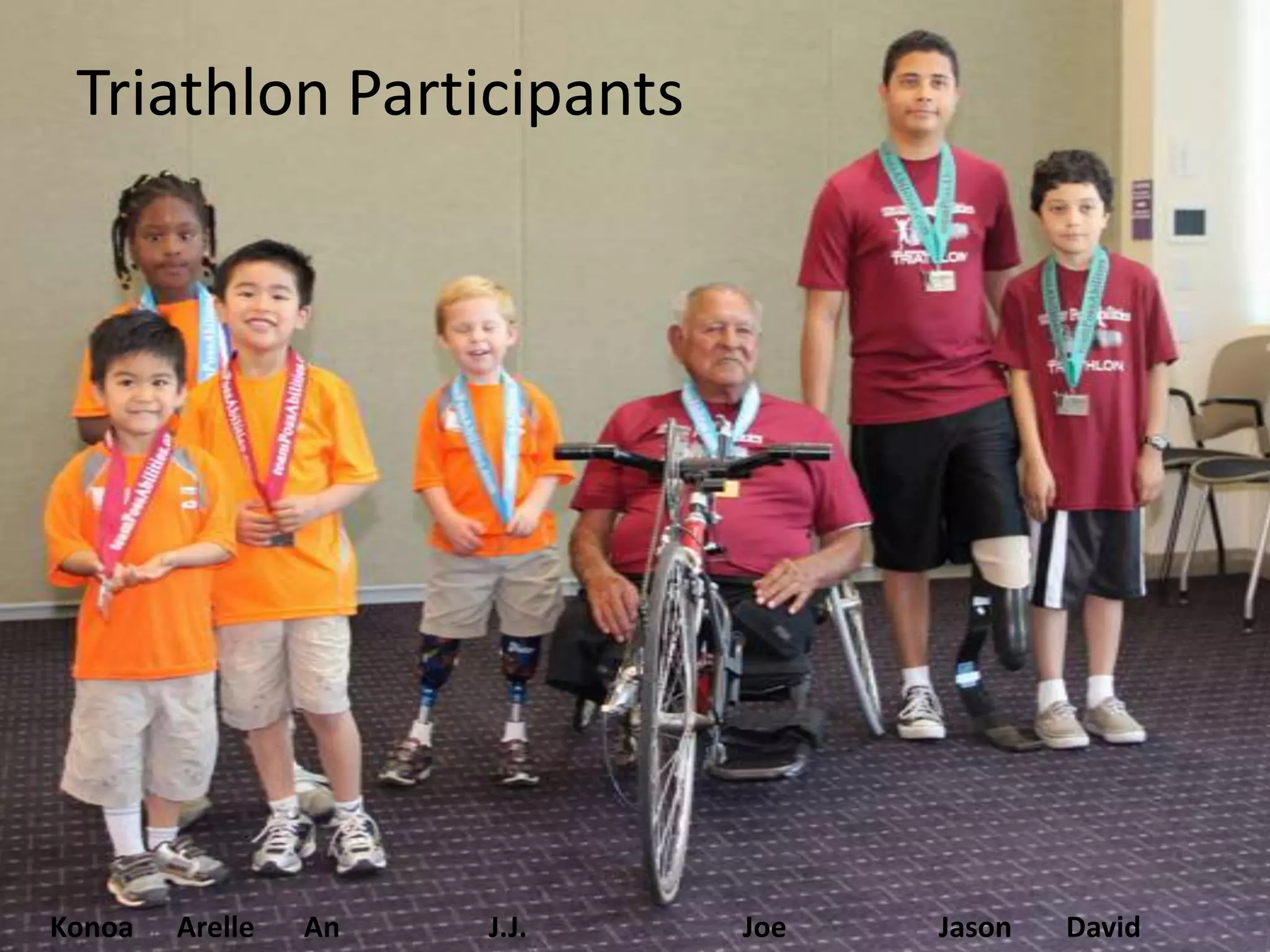 Triathlon Participants




Konoa   Arelle   An   J.J.   Joe   Jason   David
 