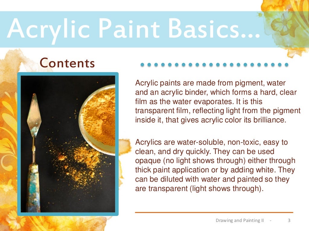 Acrylic Paint Tools, Tips and Techniques