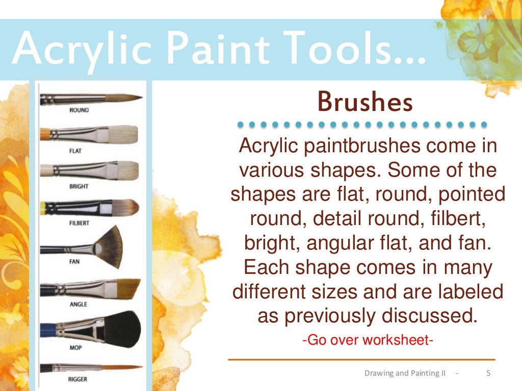 Acrylic Paint Tools, Tips and Techniques