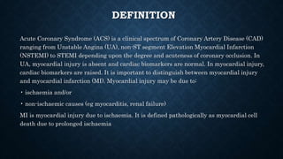 Acute coronary syndrome 1234567891234567 | PPTX