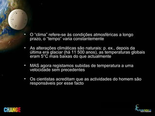 Alteracao Climatica | PPT