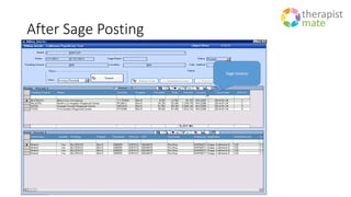 After Sage Posting
Sage Invoice
 