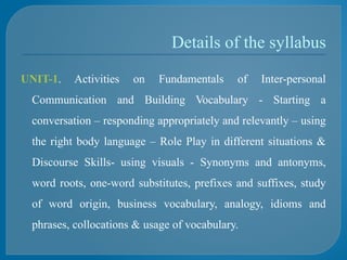 ACS- INTRODUCTOIN ADVANCED ENGLISH LANGUAGE | PPTX