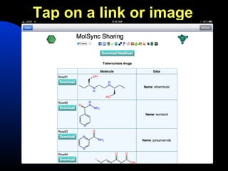 Tap on a link or image
 