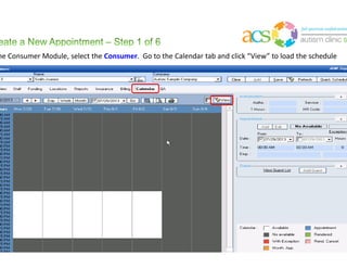 Double click on the existing availability you wish to edit (white space) You will get the following dialog box.
Use the checkbox to mark the day(s) for
which you wish to remove availability,
then click “Delete Selection”
 