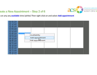 Once you edit or remove availability, the colors on the calendar will reflect the change made
 
