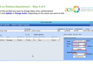 On Section 3, select Time From. Time To. Location
 