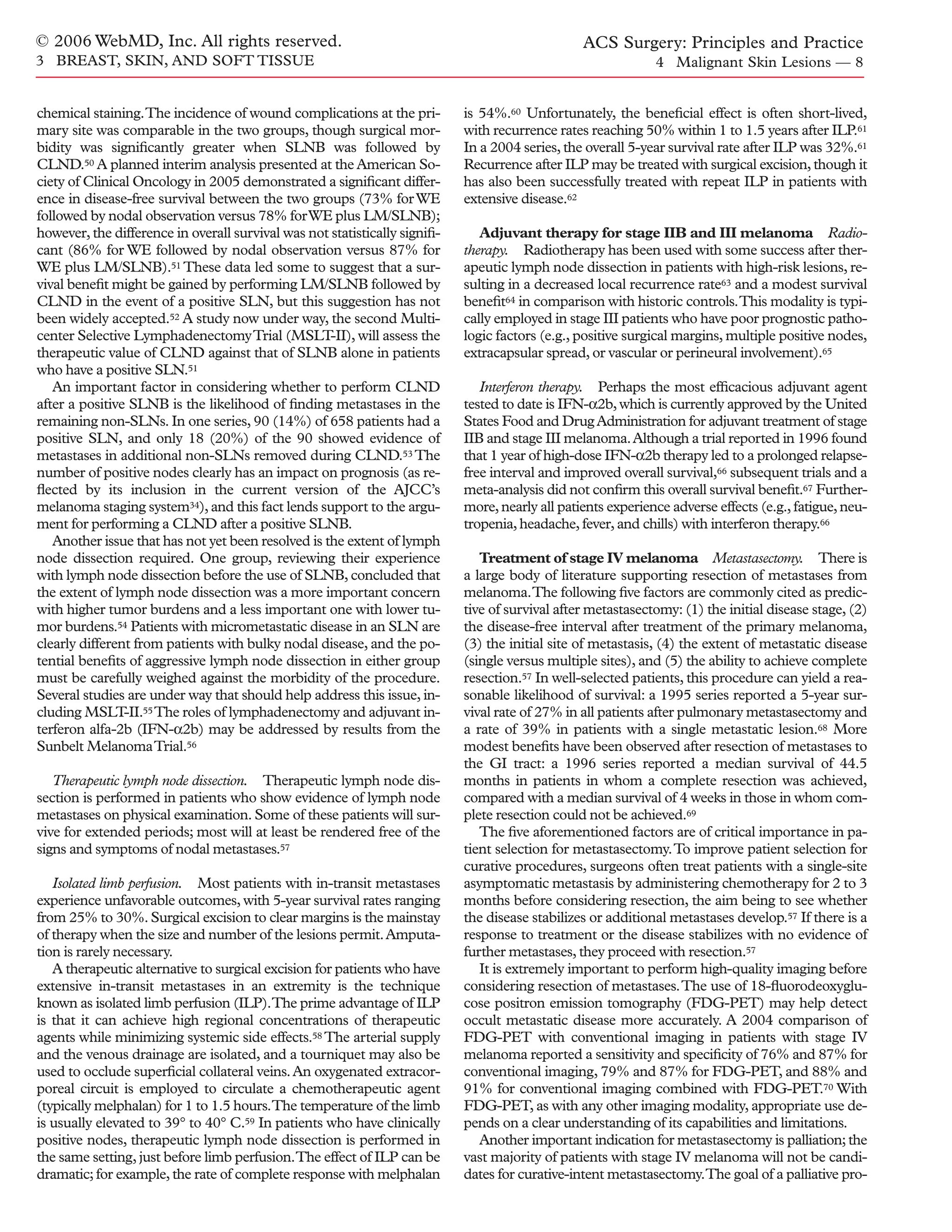 Acs0304 Surgical Management Of Melanoma And Other Skin Cancers | PDF