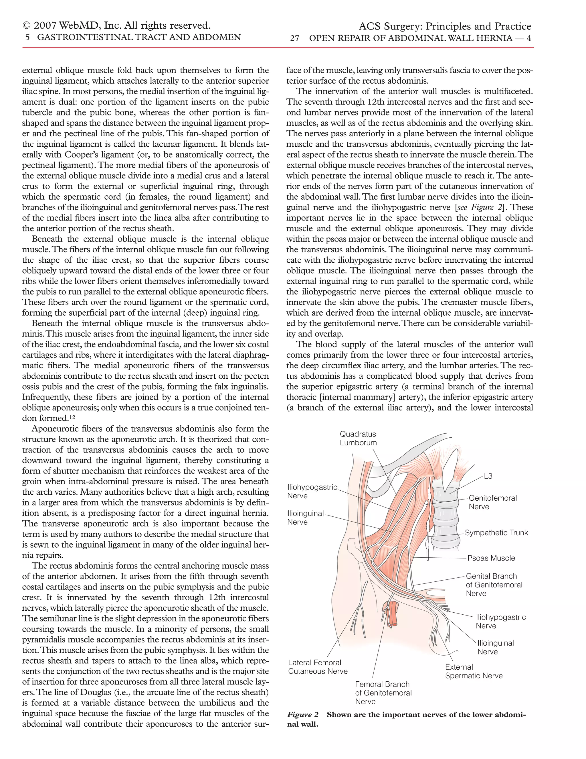 Acs0527 Open Repair Of Abdominal Wall Hernia 2007 | PDF