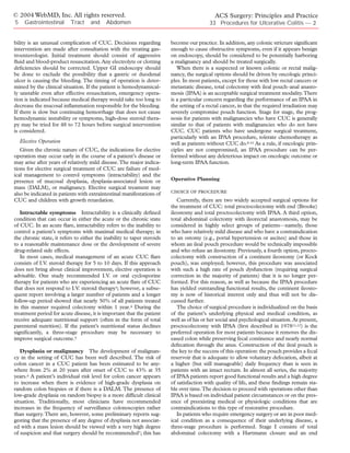 Acs0533 The Surgical Management Of Ulcerative Colitis 2004 | PDF ...