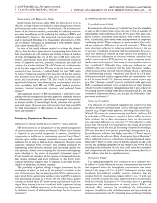 Acs0701 Initial Management Of Life Threatening Trauma | PDF